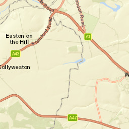 Easton on the Hill Street Map