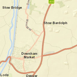 Downham Market Street Map