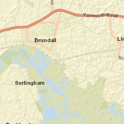 Brundall Street Map