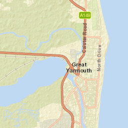 Great Yarmouth Street Map