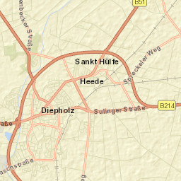 Diepholz Street Map