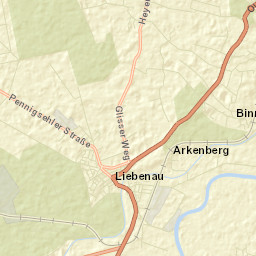 Liebenau Street Map