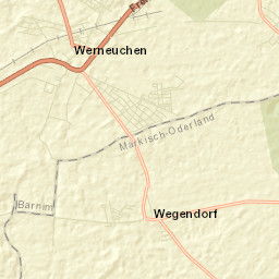 Werneuchen Street Map