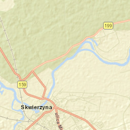 Skwierzyna Street Map