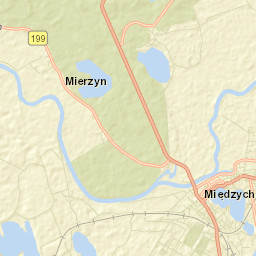 Międzychód Street Map