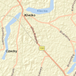 Kłecko Street Map
