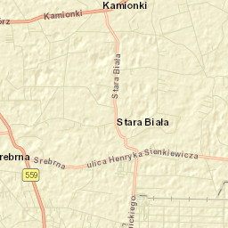 Biała Street Map
