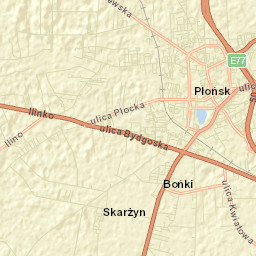 Powiat płoński Street Map