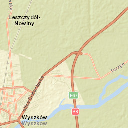 Wyszków Street Map