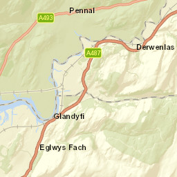 2 Pensarn, Glaspwll, Machynlleth, Powys  Street Map