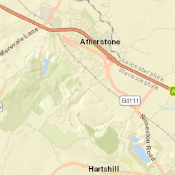 8 Ridge Lane, Nuneaton, Warwickshire Street Map