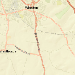 Wigston Magna Street Map