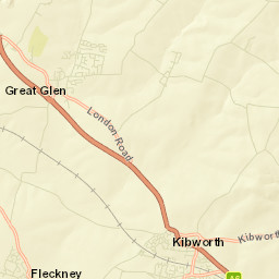 Great Glen Street Map