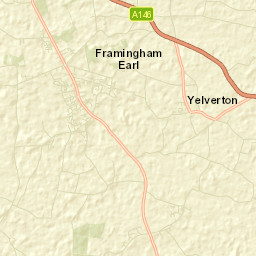 Poringland Street Map