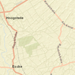 Hoogstede Street Map