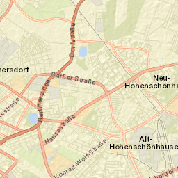 Stadtrandsiedlung Malchow Street Map