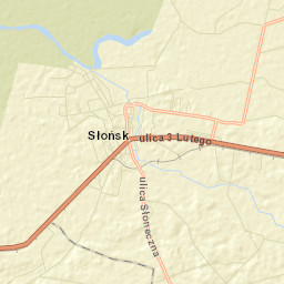 Słońsk Street Map