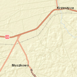 Krzeszyce Street Map
