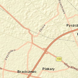 Powiat gnieźnieński Street Map