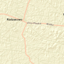 Radzanowo Street Map