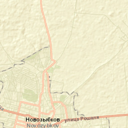 Novozybkov Street Map