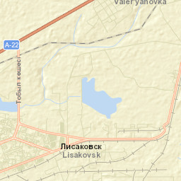 Lisakovsk Street Map