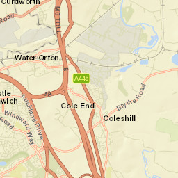 Water Orton Street Map