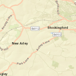 4 Castle Drive, Nuneaton, Warwickshire CV10 Street Map