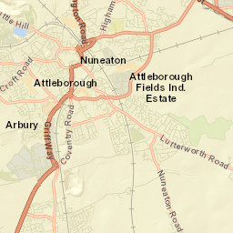 Nuneaton Street Map
