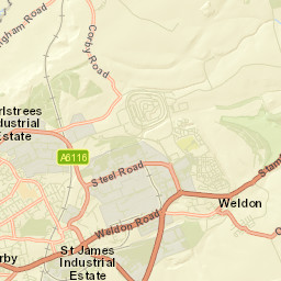 2 Kirby Lane, Deene, Corby, Northamptonshire NN17 Street Map