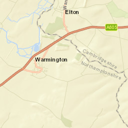 A605, Peterborough, Northamptonshire PE8 Street Map