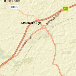 Attleborough Street Map