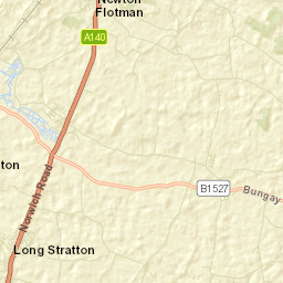 Long Stratton Street Map