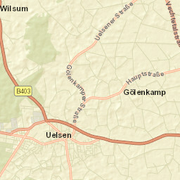 Uelsen Street Map