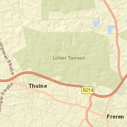 Thuine Street Map