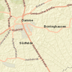 Damme Street Map