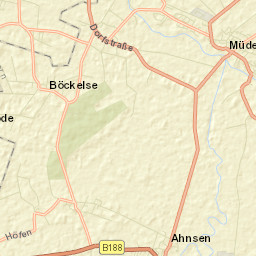 Müden Street Map