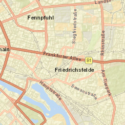 Alt-Treptow Street Map
