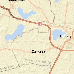 Pniewy Street Map