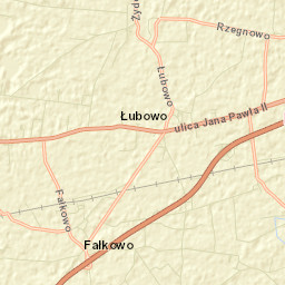 Łubowo Street Map