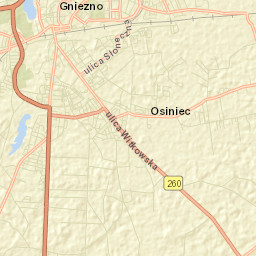 Gniezno Street Map
