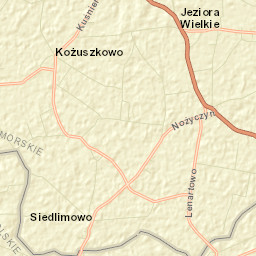 Jeziora Wielkie Street Map