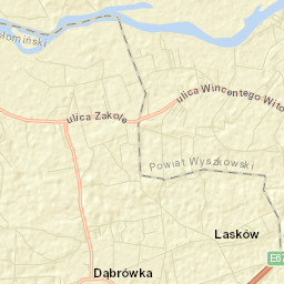 Dąbrówka Street Map