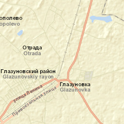 Glazunovka Street Map