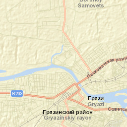 Gryazi Street Map