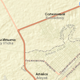 Aleysk Street Map
