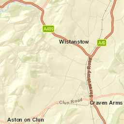 Craven Arms Street Map