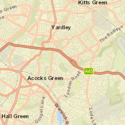 Acocks Green Street Map
