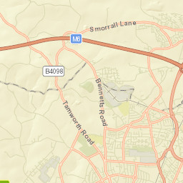 Keresley Street Map