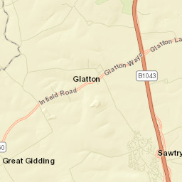 Sawtry Street Map